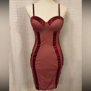 Entry Burgundy Midi Dress